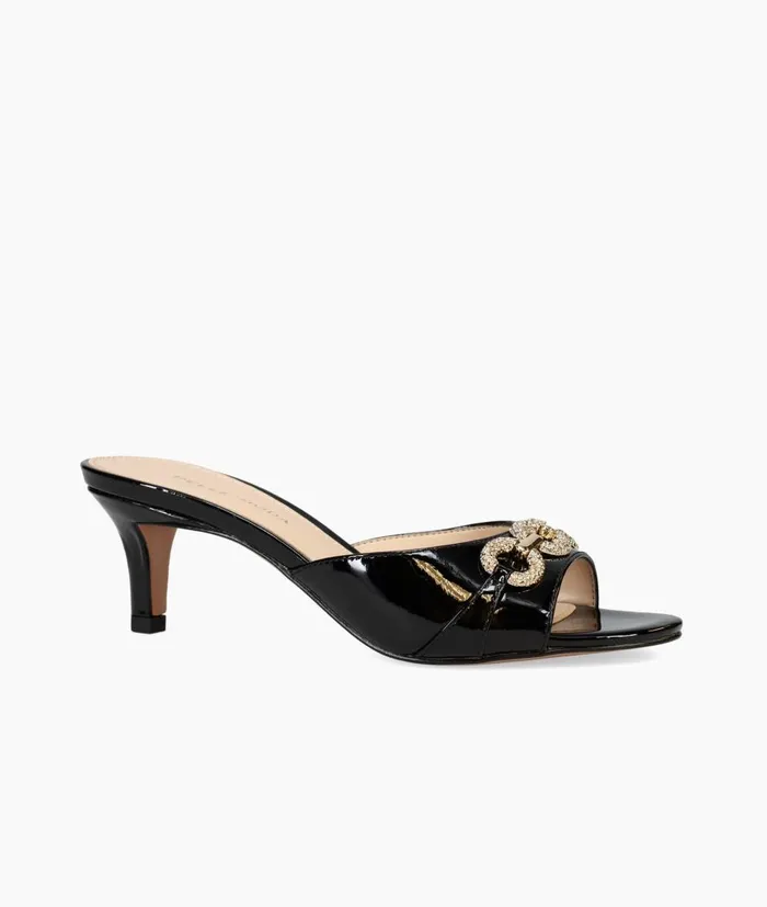 Women Balin 2 Slide 8211 Black Patent Pelle Moda Low Heels Women Balin 2 Slide 8211 Black Patent Pelle Moda Low Heels