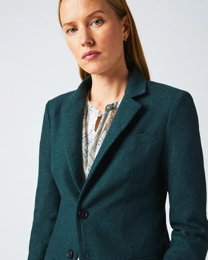 Women Banded Blazer Greygreen Billy Reid Jackets and Outerwear