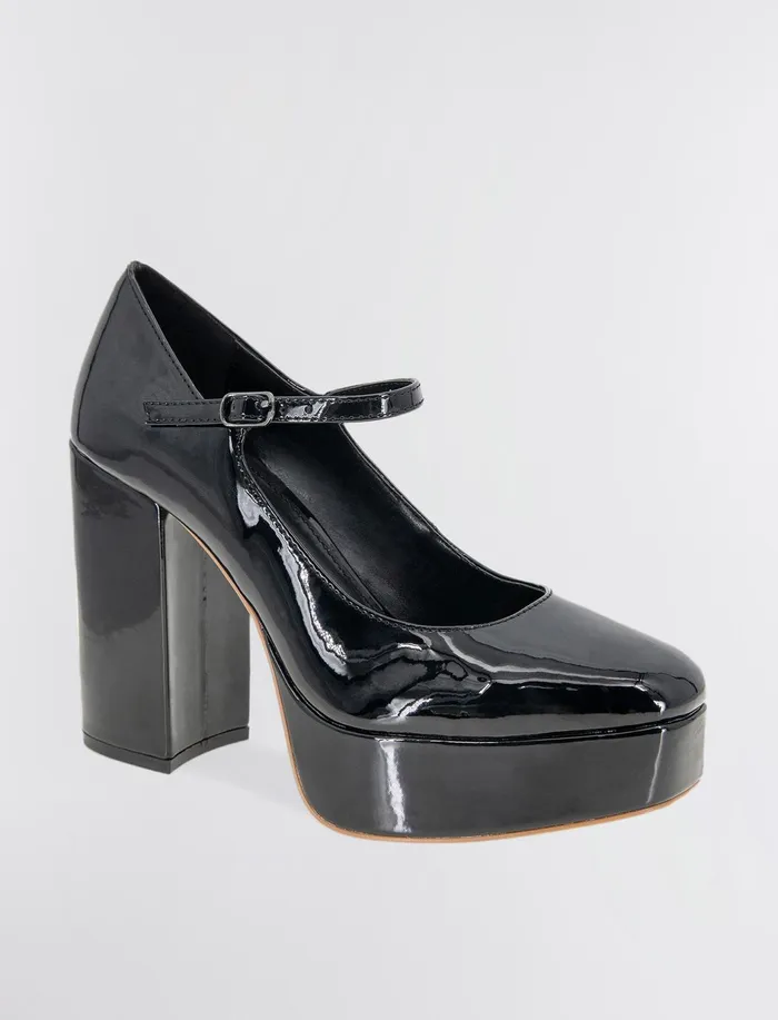 Women BCBGeneration BCBG Black Selica Pump Black Patent