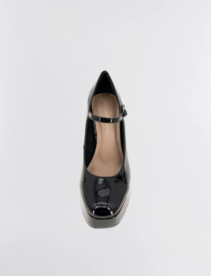 Women BCBGeneration BCBG Black Selica Pump Black Patent