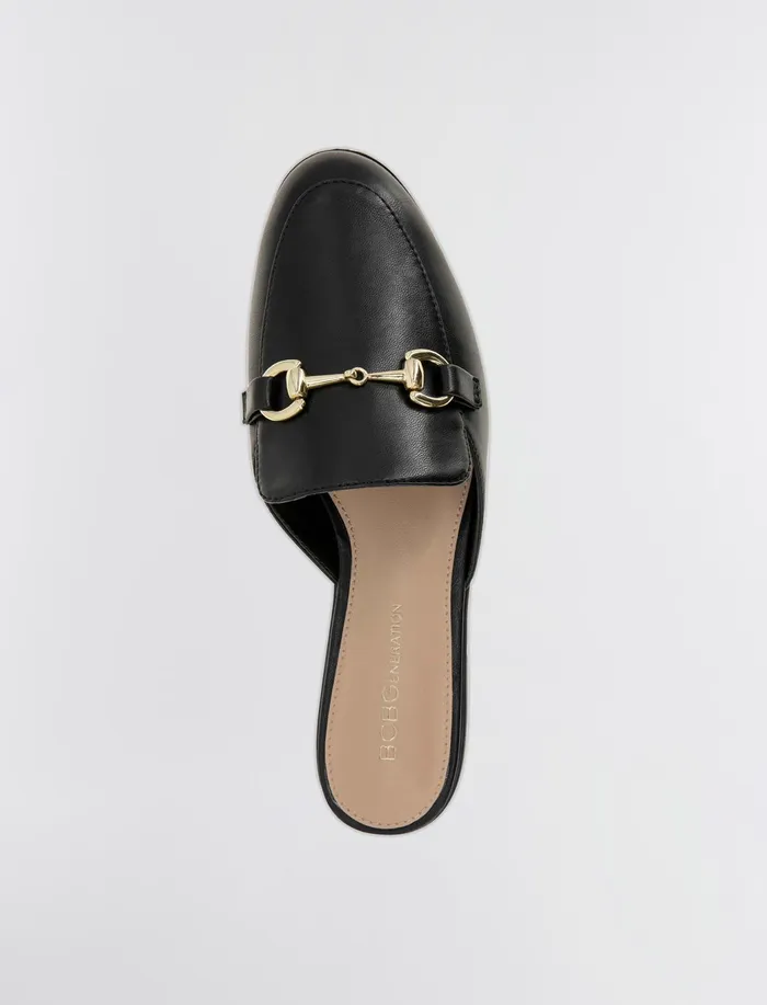 Women BCBGeneration BCBG Black Zorie Loafer Mule Black