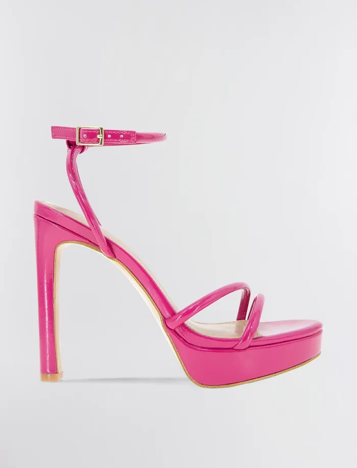 Women BCBGeneration BCBG Pink Kendi Sandal Heel Viva Pink Patent
