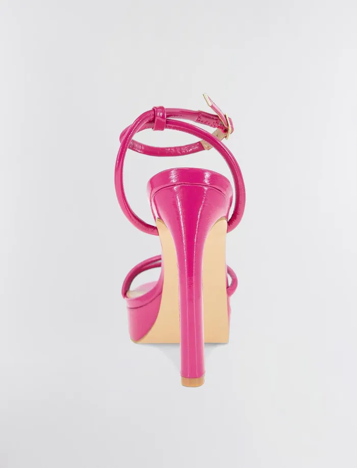Women BCBGeneration BCBG Pink Kendi Sandal Heel Viva Pink Patent