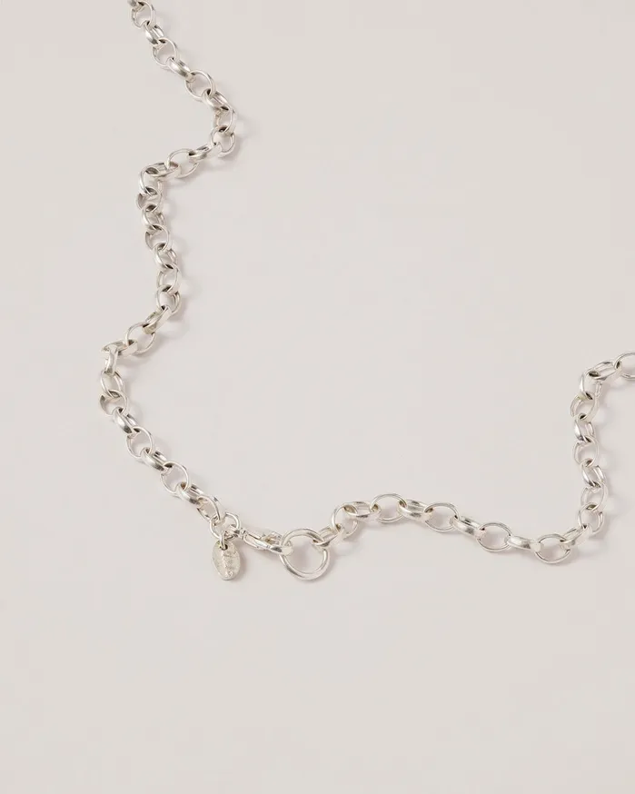 Women Belcher Chain Necklace Silver YMC Jewellery