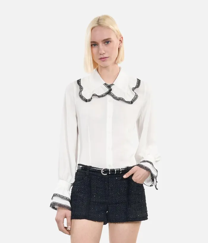 Women Belts THE KOOPLES Thin Black Crocodileeffect Leather Belt Women Belts THE KOOPLES Thin Black Crocodileeffect Leather Belt