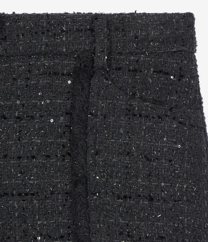 Women Blazers and Suits THE KOOPLES Black Tweed Shorts Women Blazers and Suits THE KOOPLES Black Tweed Shorts