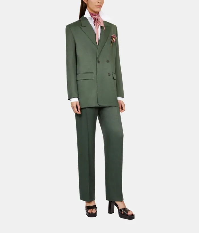 Women Blazers and Suits THE KOOPLES Khaki Suit Jacket Women Blazers and Suits THE KOOPLES Khaki Suit Jacket