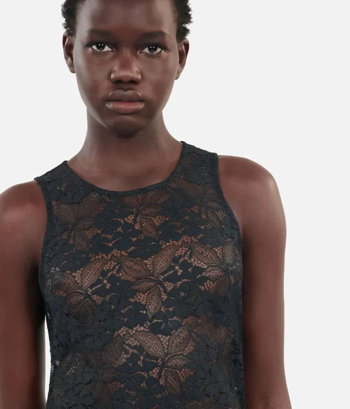 Women Blouses and Shirts THE KOOPLES Black Lace Top Women Blouses and Shirts THE KOOPLES Black Lace Top