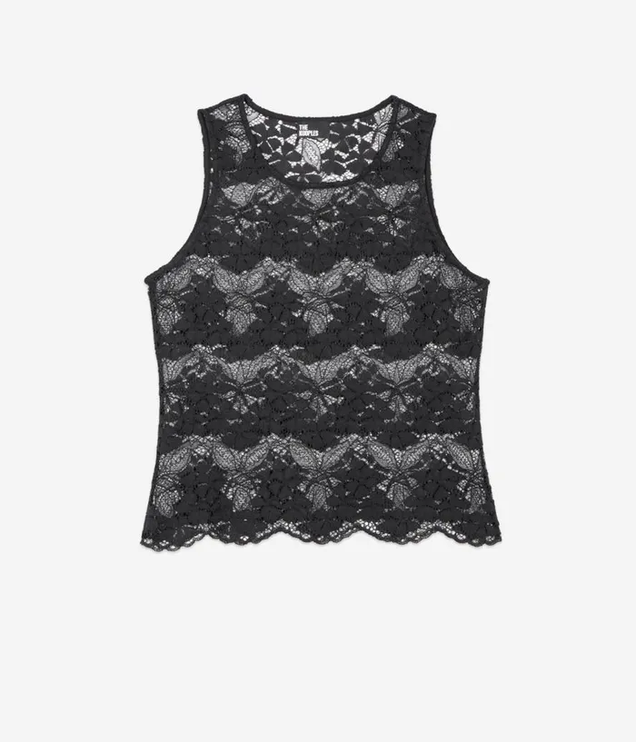 Women Blouses and Shirts THE KOOPLES Black Lace Top Women Blouses and Shirts THE KOOPLES Black Lace Top
