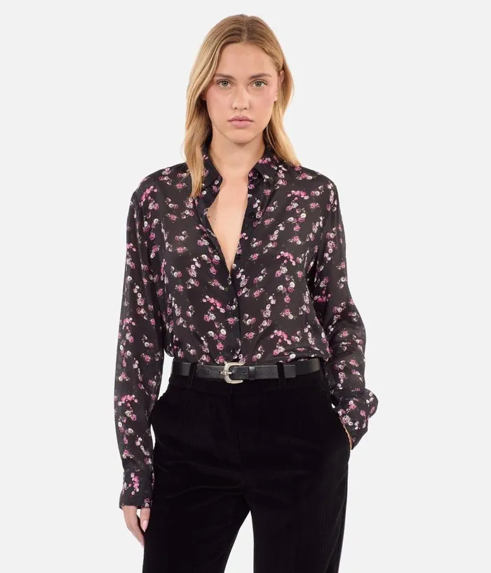 Women Blouses and Shirts THE KOOPLES Floral Print Shirt Women Blouses and Shirts THE KOOPLES Floral Print Shirt
