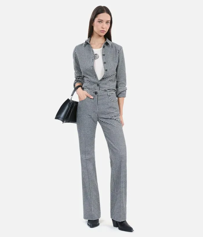 Women Blouses and Shirts THE KOOPLES Vicky Check Shirt Women Blouses and Shirts THE KOOPLES Vicky Check Shirt