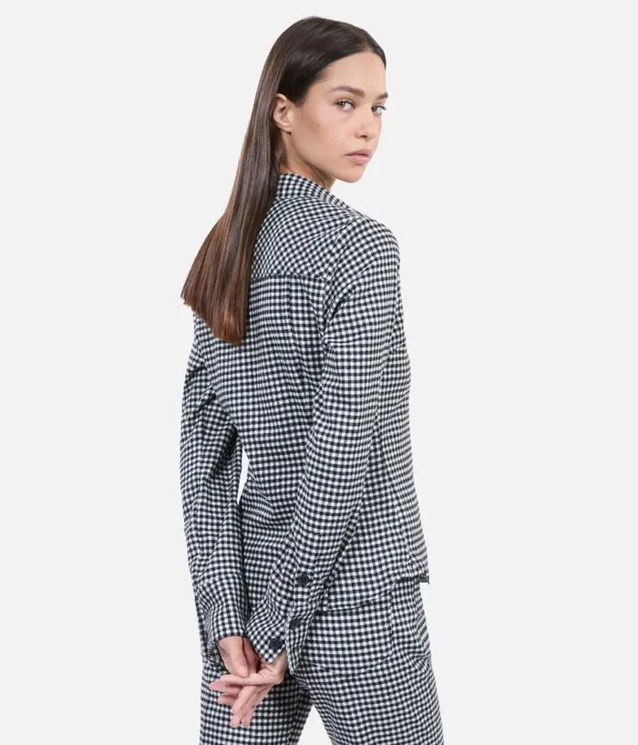 Women Blouses and Shirts THE KOOPLES Vicky Check Shirt Women Blouses and Shirts THE KOOPLES Vicky Check Shirt
