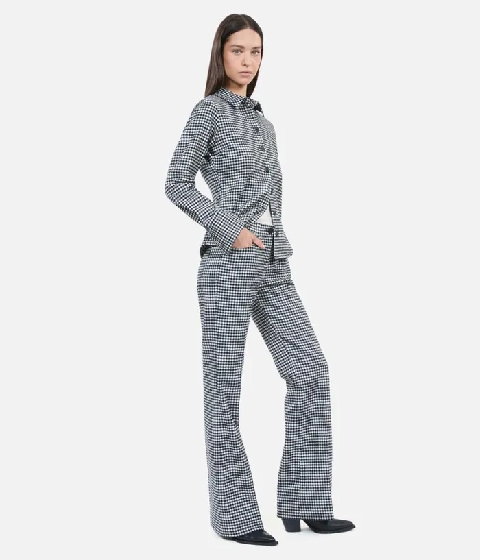 Women Blouses and Shirts THE KOOPLES Vicky Check Shirt Women Blouses and Shirts THE KOOPLES Vicky Check Shirt