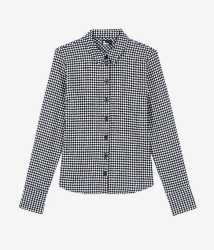 Women Blouses and Shirts THE KOOPLES Vicky Check Shirt Women Blouses and Shirts THE KOOPLES Vicky Check Shirt