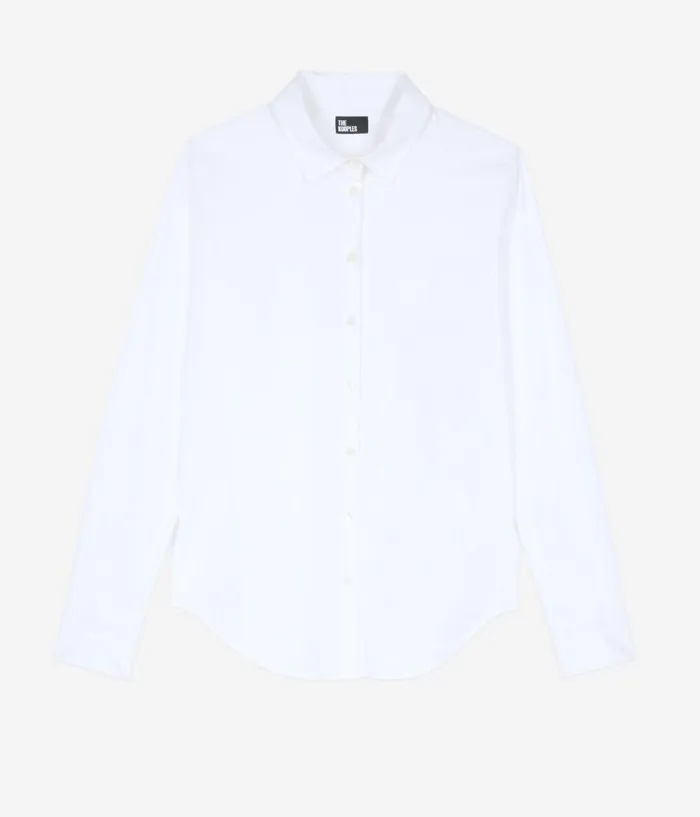 Women Blouses and Shirts THE KOOPLES White Poplin Shirt Women Blouses and Shirts THE KOOPLES White Poplin Shirt