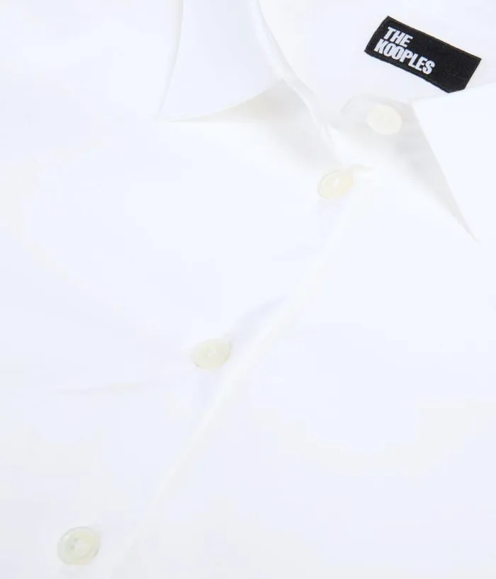 Women Blouses and Shirts THE KOOPLES White Poplin Shirt Women Blouses and Shirts THE KOOPLES White Poplin Shirt