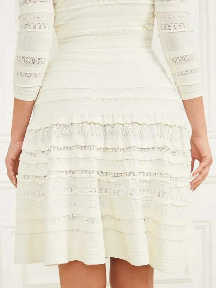 Women Bottoms Marciano Bethany Sweater Skirt Pale Pearl Women Bottoms Marciano Bethany Sweater Skirt Pale Pearl