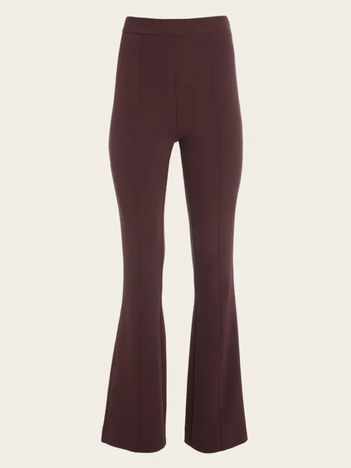 Women Bottoms Marciano Chloe Flared Pant Dark Bourbon Women Bottoms Marciano Chloe Flared Pant Dark Bourbon