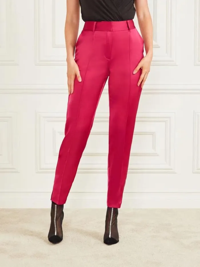 Women Bottoms Marciano Corsage Solid Skinny Pant Viva Pink Women Bottoms Marciano Corsage Solid Skinny Pant Viva Pink