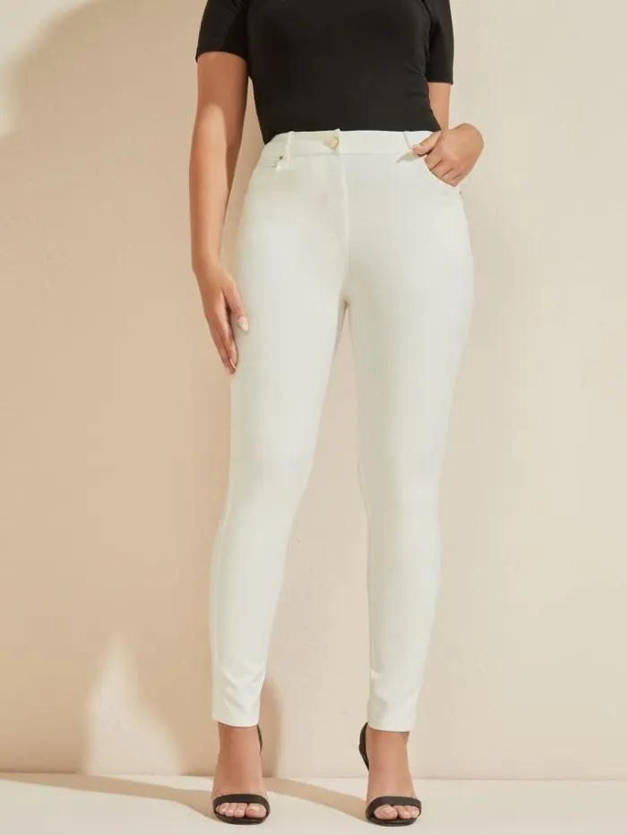 Women Bottoms Marciano Hollywood Skinny Pant Pale Pearl