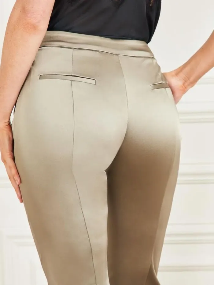 Women Bottoms Marciano Kim Satin Pant Natural Siena Women Bottoms Marciano Kim Satin Pant Natural Siena