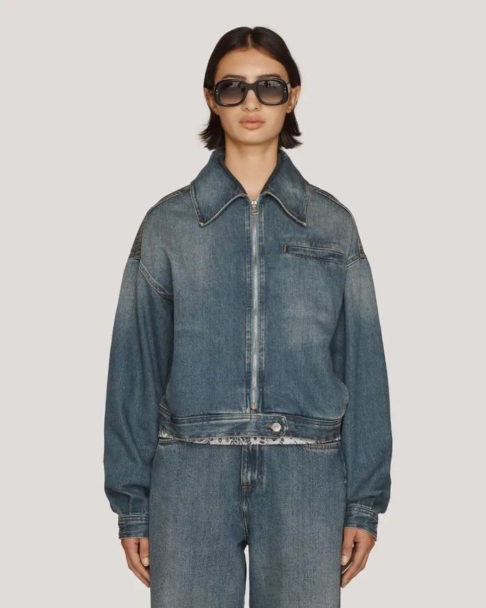 Women Burnside Jacket Indigo YMC Denim