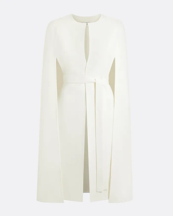 Women Carlota Ivory Coat Ivory Bridal Safiyaa