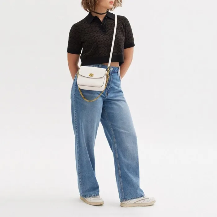 Women Cassie Crossbody 19 Brasschalk Coach Crossbody Bags