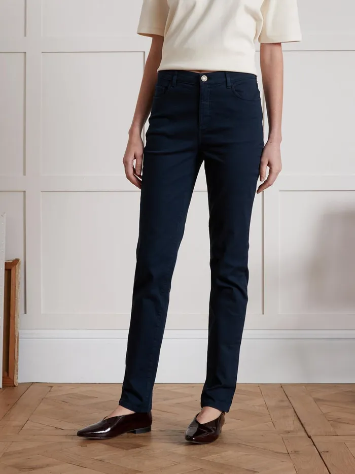 Women Clothing Cyrillus Aude SlimFit Jeans Encre