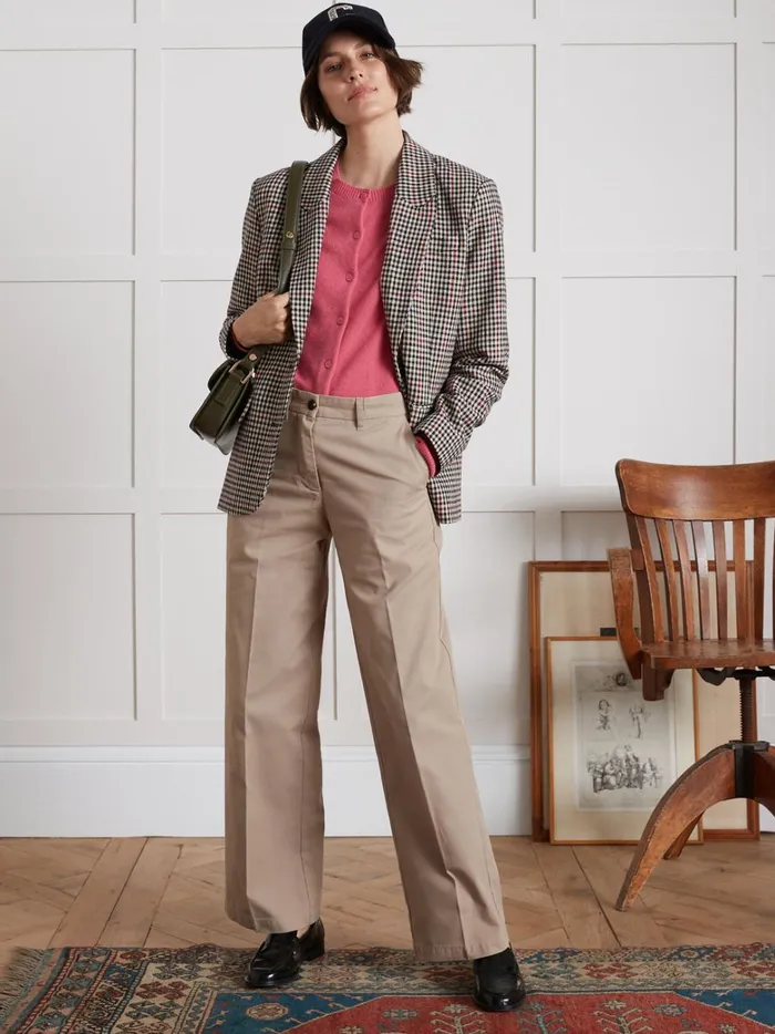 Women Clothing Cyrillus Button Cardigan 8211 The Cashmere Collection Rose
