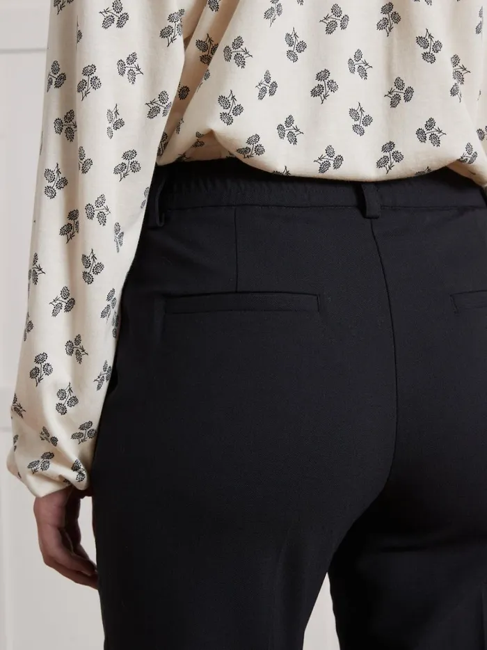 Women Clothing Cyrillus Lea Cigarette Trousers Encre