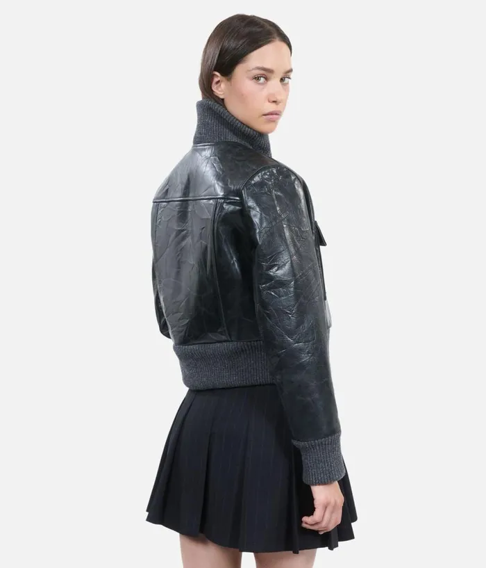 Women Coats and Jackets THE KOOPLES Black Leather Jacket Women Coats and Jackets THE KOOPLES Black Leather Jacket