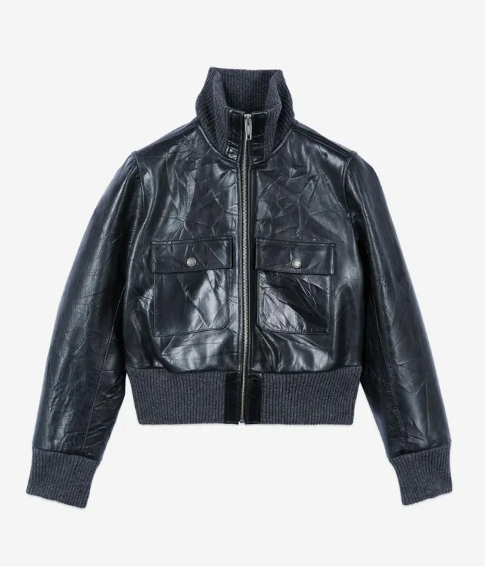Women Coats and Jackets THE KOOPLES Black Leather Jacket Women Coats and Jackets THE KOOPLES Black Leather Jacket