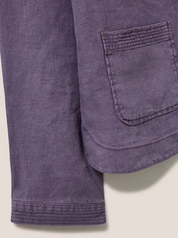 Women COATS and JACKETS White Stuff Tabby Linen Jacket Dusty Purple Women COATS and JACKETS White Stuff Tabby Linen Jacket Dusty Purple