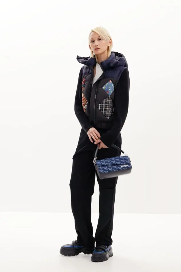 Women Coats And Jackets Desigual Combined Padded Vest