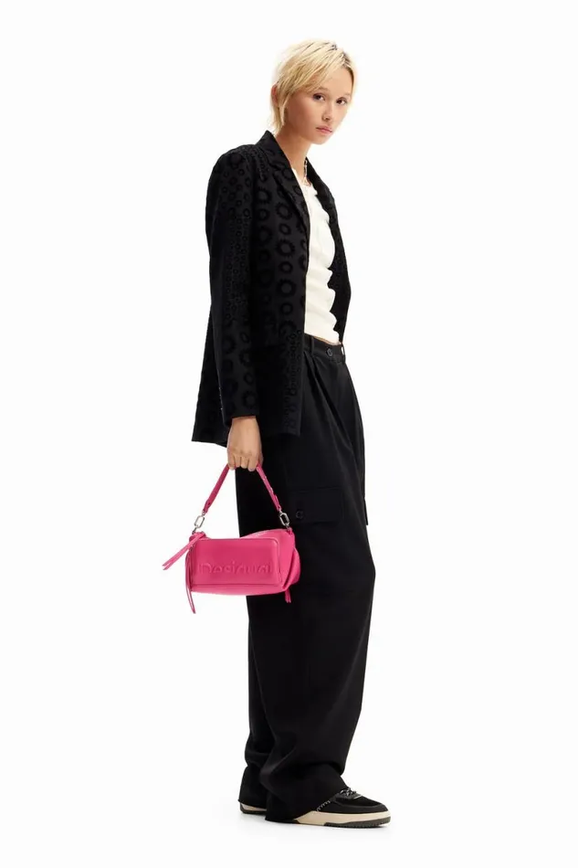 Women Coats And Jackets Desigual Geometric Flocked Blazer