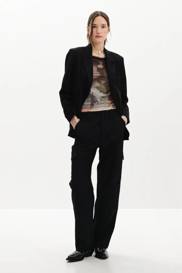 Women Coats And Jackets Desigual Lasercut Blazer