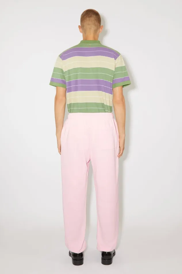 Women Cotton Sweatpants Light Pink Acne Studios Trousers