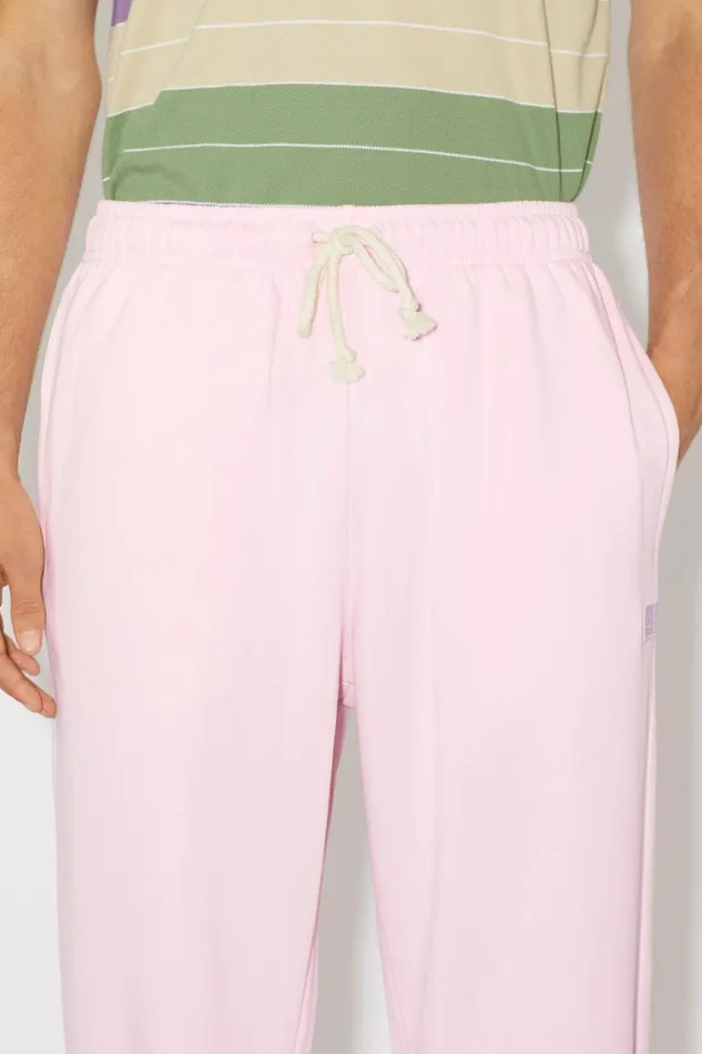 Women Cotton Sweatpants Light Pink Acne Studios Trousers