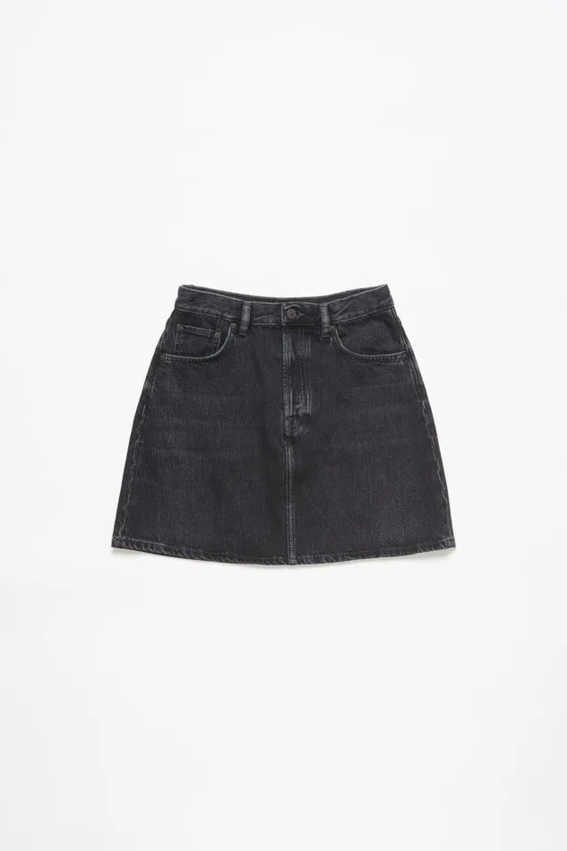 Women Denim Skirt Black Acne Studios Skirts