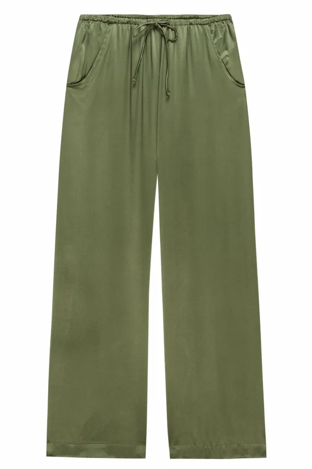 Women DONNI Bottoms The Silk Drawstring Pant