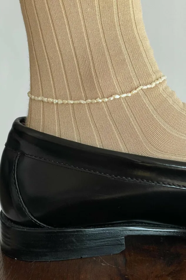 Women DONNI Jewelry The Rice Pearl Anklet
