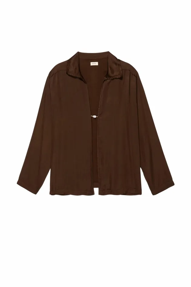 Women DONNI Tops Silky Baroque Pearl Top