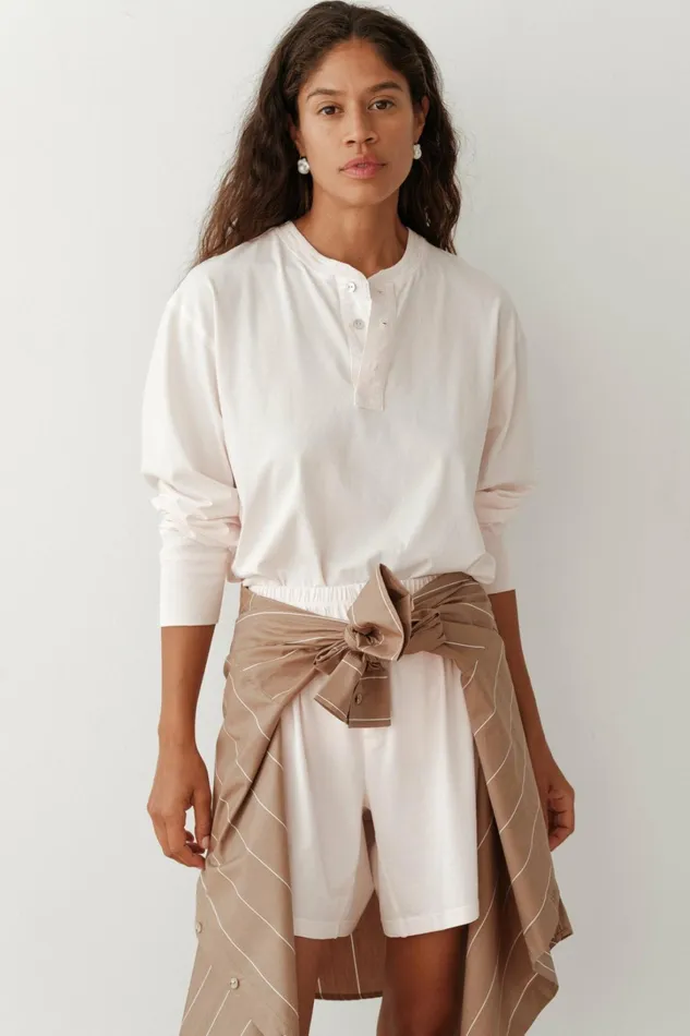 Women DONNI Tops The Jersey Henley
