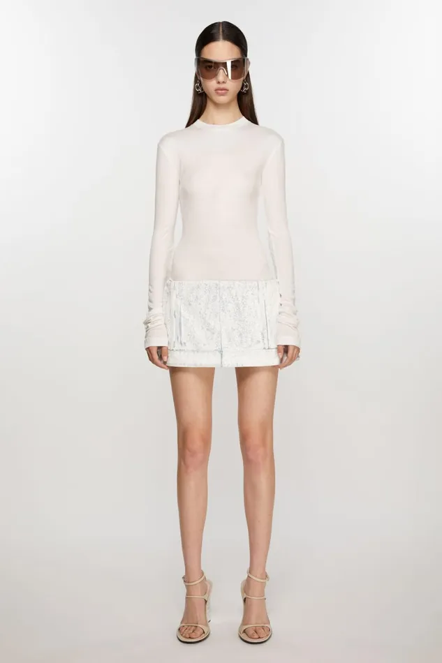Women Dress Constructed Skirt Whitelight Blue Acne Studios Dresses