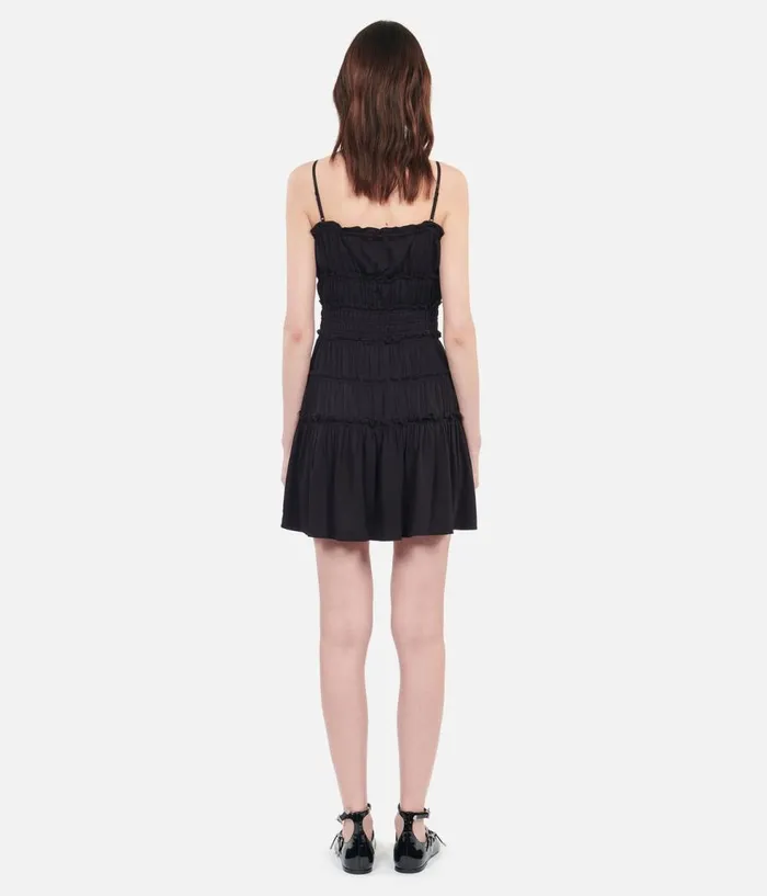 Women Dresses and Jumpsuits THE KOOPLES Short Black Dress With Bows Women Dresses and Jumpsuits THE KOOPLES Short Black Dress With Bows