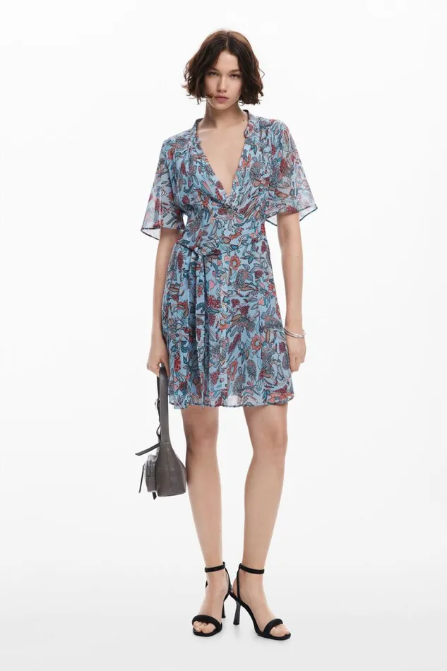 Women Dresses And Jumpsuits Desigual Floral Print Midi Dress