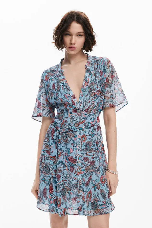 Women Dresses And Jumpsuits Desigual Floral Print Midi Dress