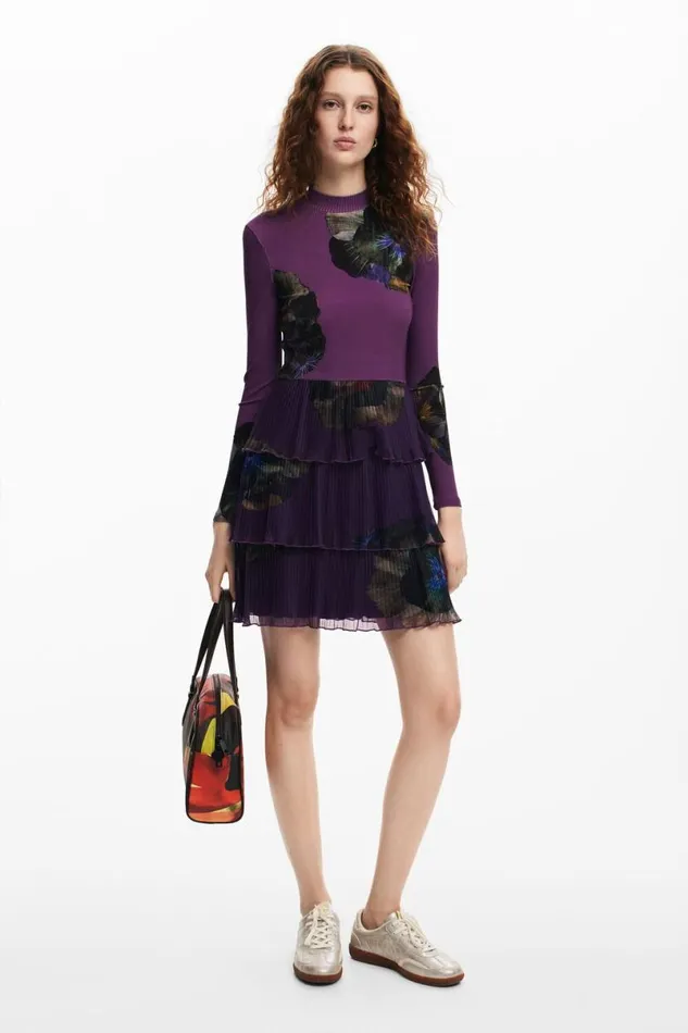 Women Dresses And Jumpsuits Desigual Floral Ruffle Dress