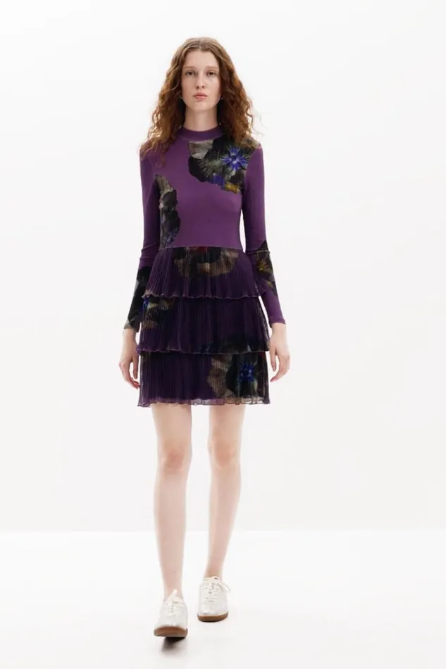 Women Dresses And Jumpsuits Desigual Floral Ruffle Dress
